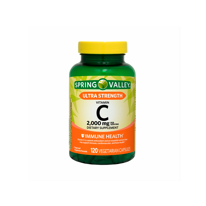 Spring Valley Runda Spring Valley Vitamina C de 2000 mg - 120 Unidades | La Tiendita HN